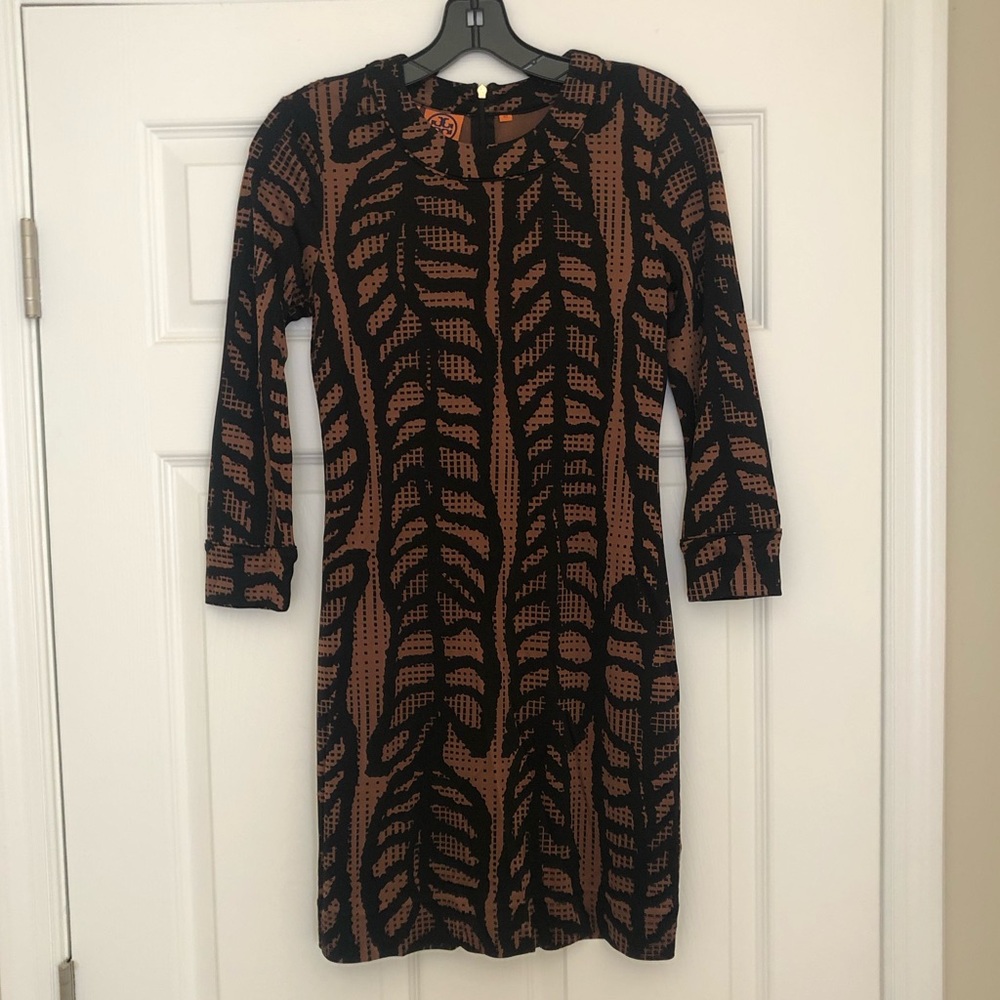 Tory burch printed jersey mini dress